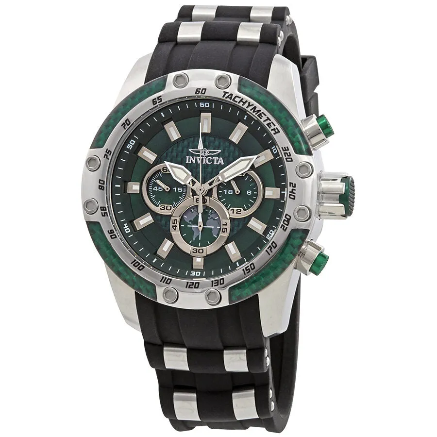 Invicta Speedway Chronograph Green Dial Two-Tone Men's Watch 25938