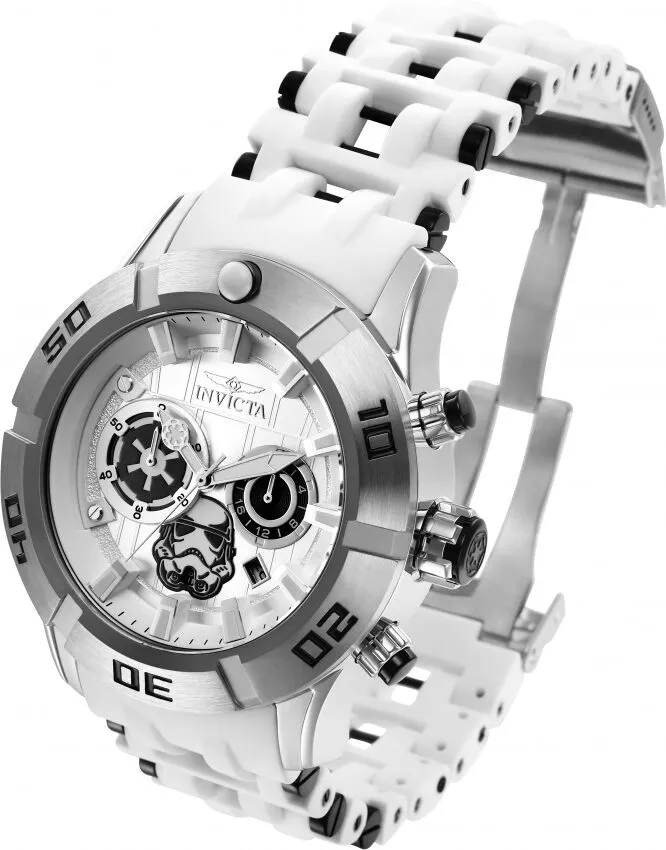 Invicta Star Wars Stormtrooper Chronograph Silver Dial Men's Watch 26552