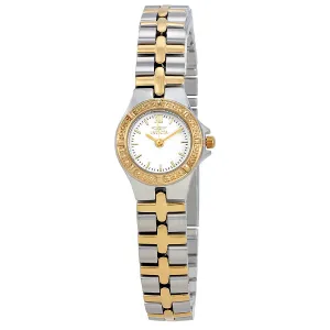 Invicta Wildflower White Dial Two-tone Ladies Watch 0136