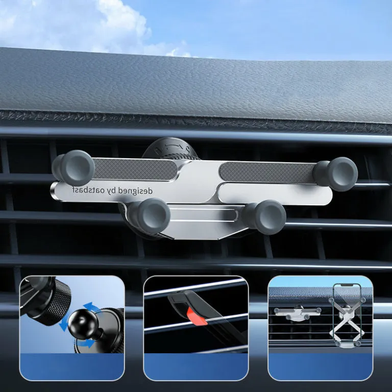 Invisible Rotatable Air Vent Mount Car Phone Holder