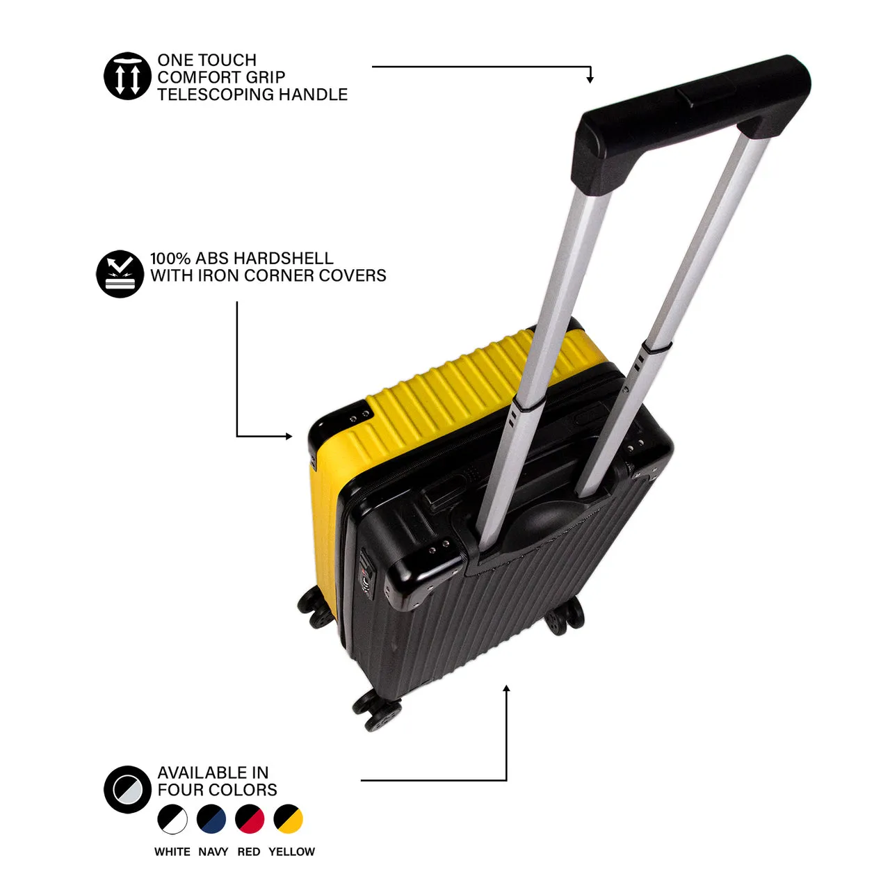 Iowa Hawkeyes Premium 2-Toned 21" Carry-On Hardcase