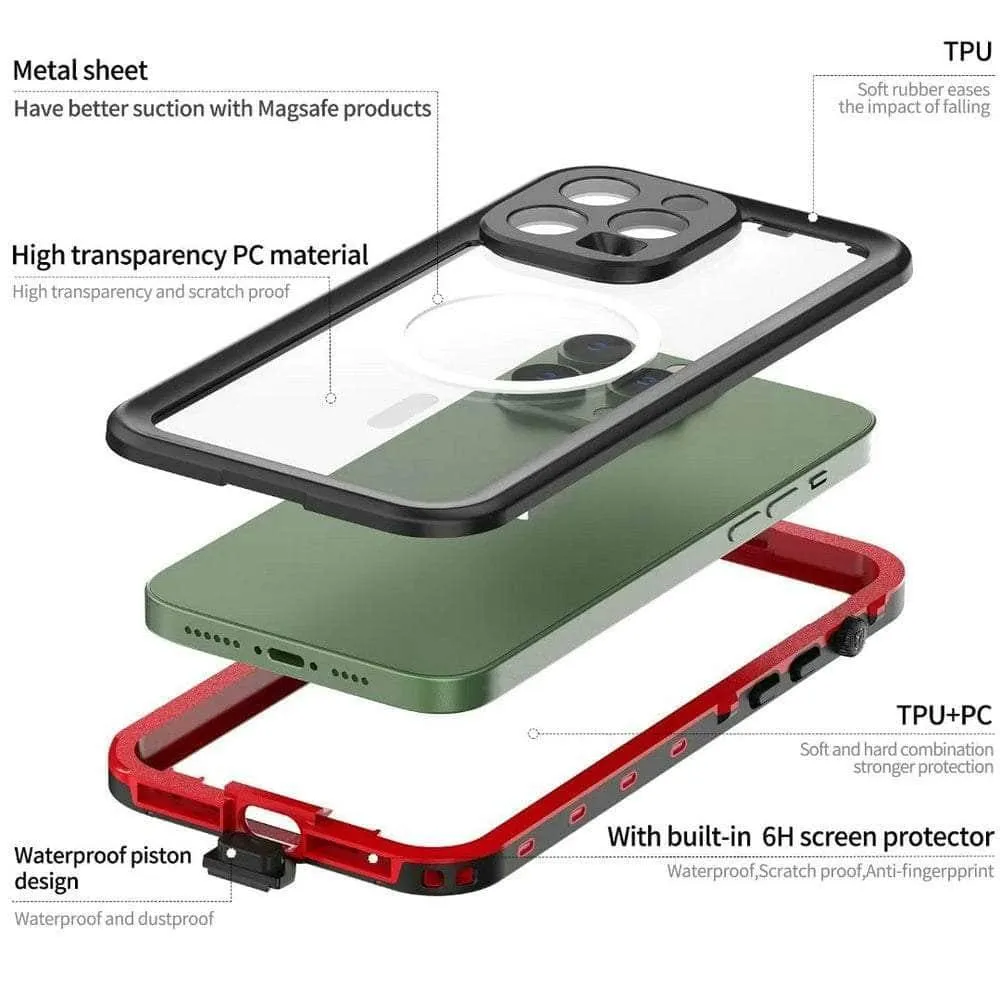 IP68 WaterProof iPhone 14 Diving MagSafe Case