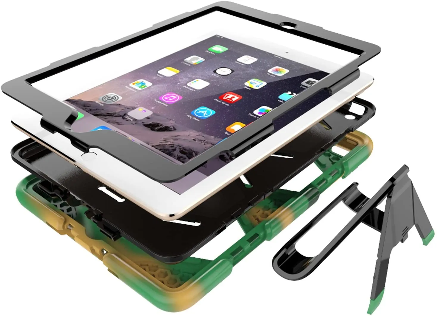 iPad 4 Case iPad 2 iPad 3 Case Cover Rugged Shockproof Case