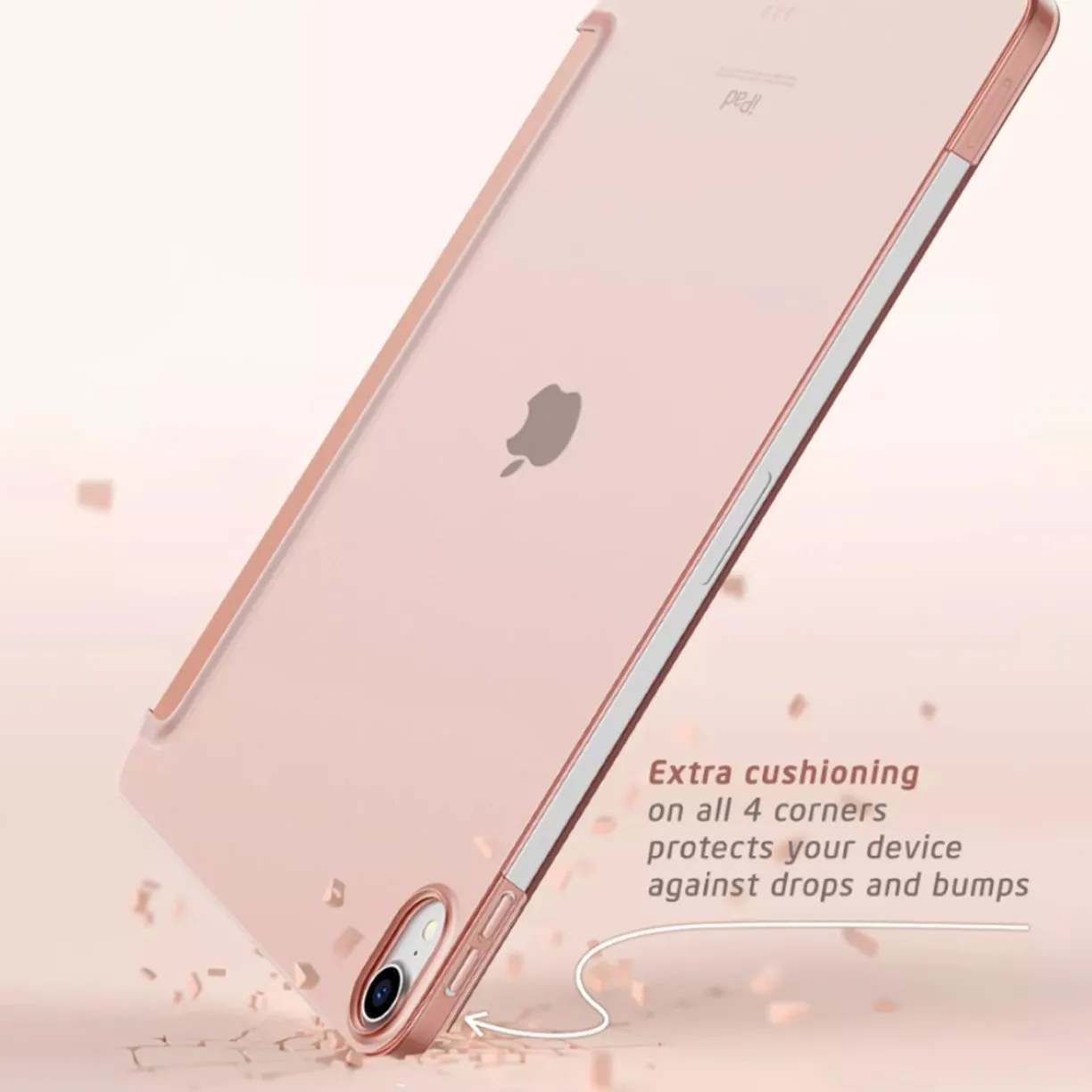 iPad Pro 12.9 inch (2020) Unicorn Beetle Royal Leather Case-Rose Gold