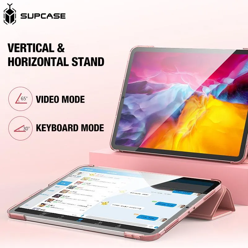 iPad Pro 12.9 inch (2020) Unicorn Beetle Royal Leather Case-Rose Gold