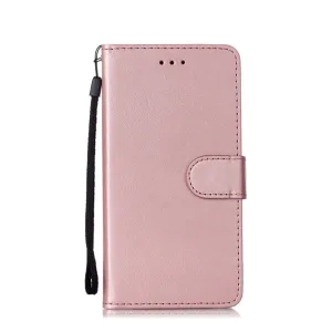 iPhone 11 leather case flip cover with card slots - rose gold