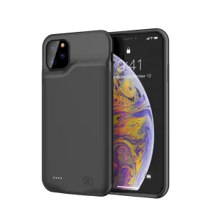 iPhone 11 Pro Max Backpack Battery Case (6500mAh) Protective Cover - Black