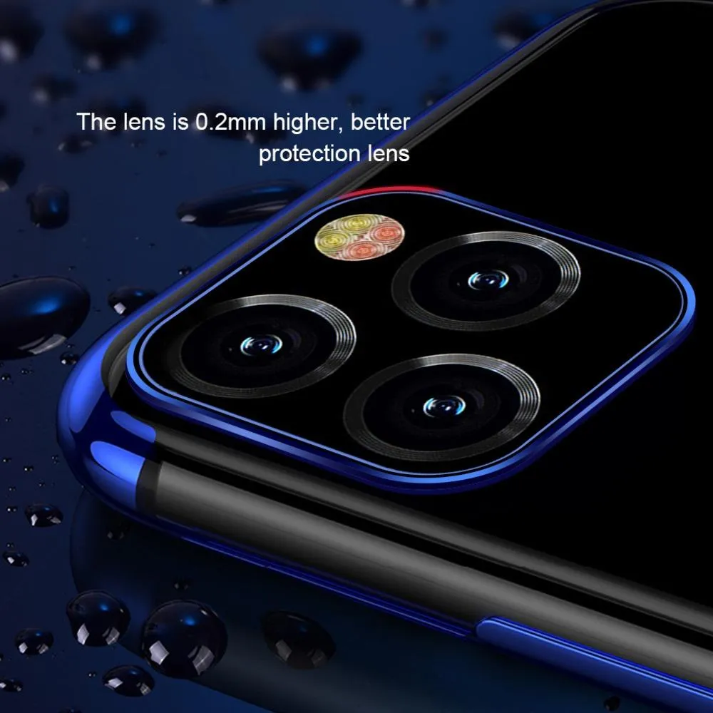iPhone 11 Pro Max Electroplating Silicone Transparent Glitter Case