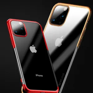 iPhone 11 Pro Max Electroplating Silicone Transparent Glitter Case