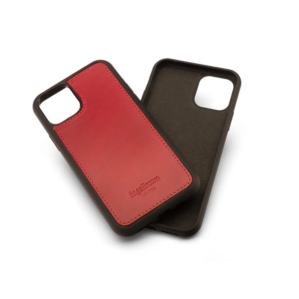 iPhone 11 Pro Max Protective Leather Cover - Brown