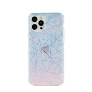 iPhone 12 / iPhone 12 Pro Hybrid Case TPU Bumper   Laser Hologram Diamond Look - Transparent