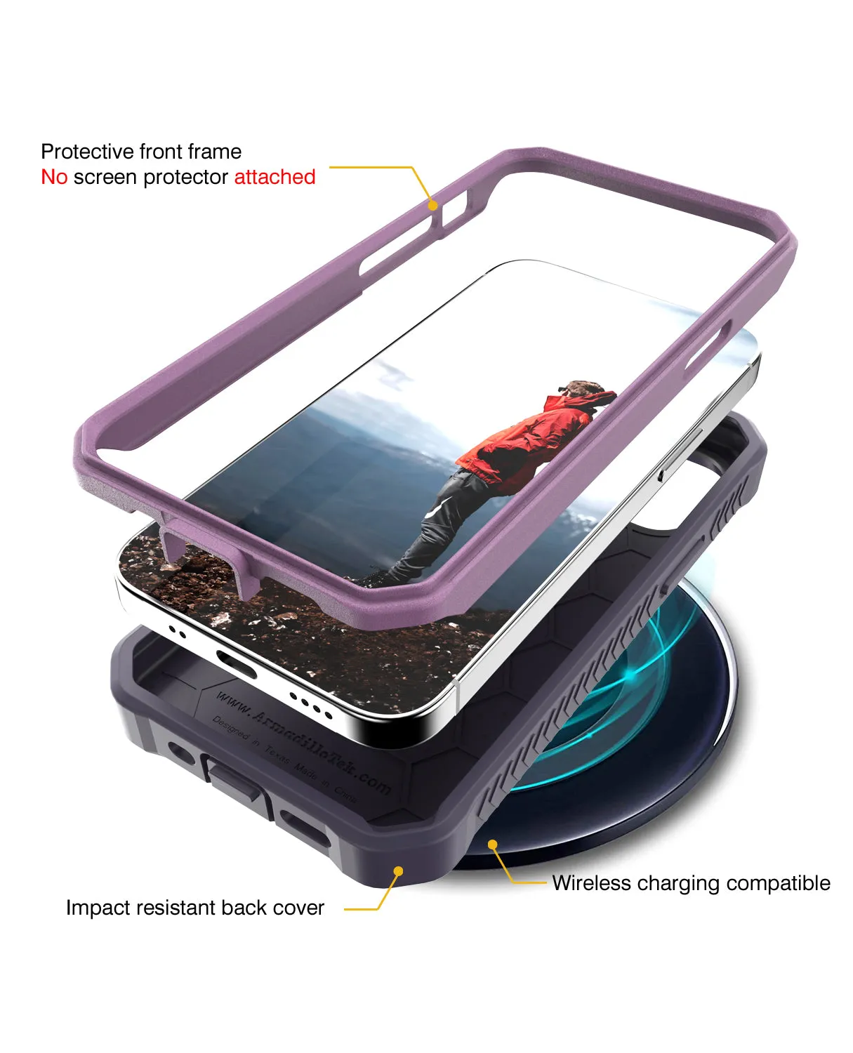 iPhone 12 Mini Rugged Case - Military Grade - 21 Feet Drop Proof