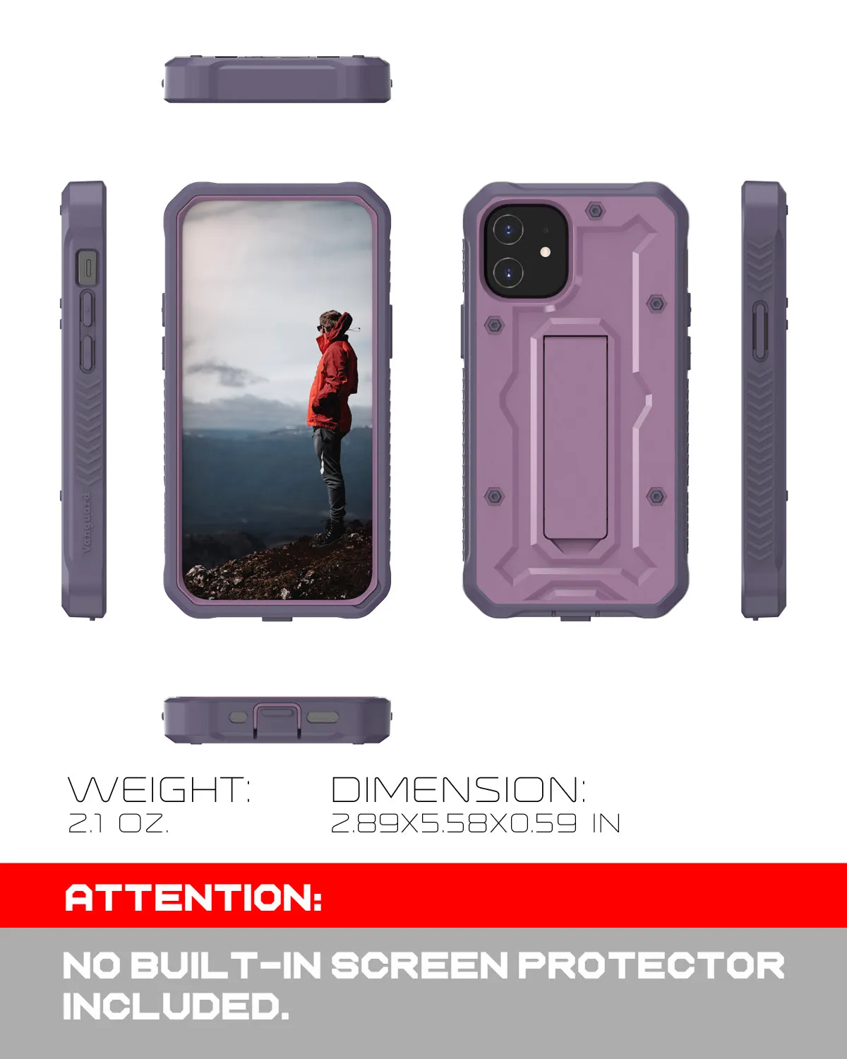 iPhone 12 Mini Rugged Case - Military Grade - 21 Feet Drop Proof