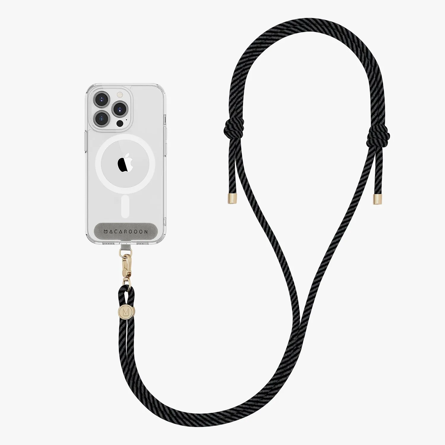 iPhone 12 Pro Max Clear Case with Crossbody Rope Strap