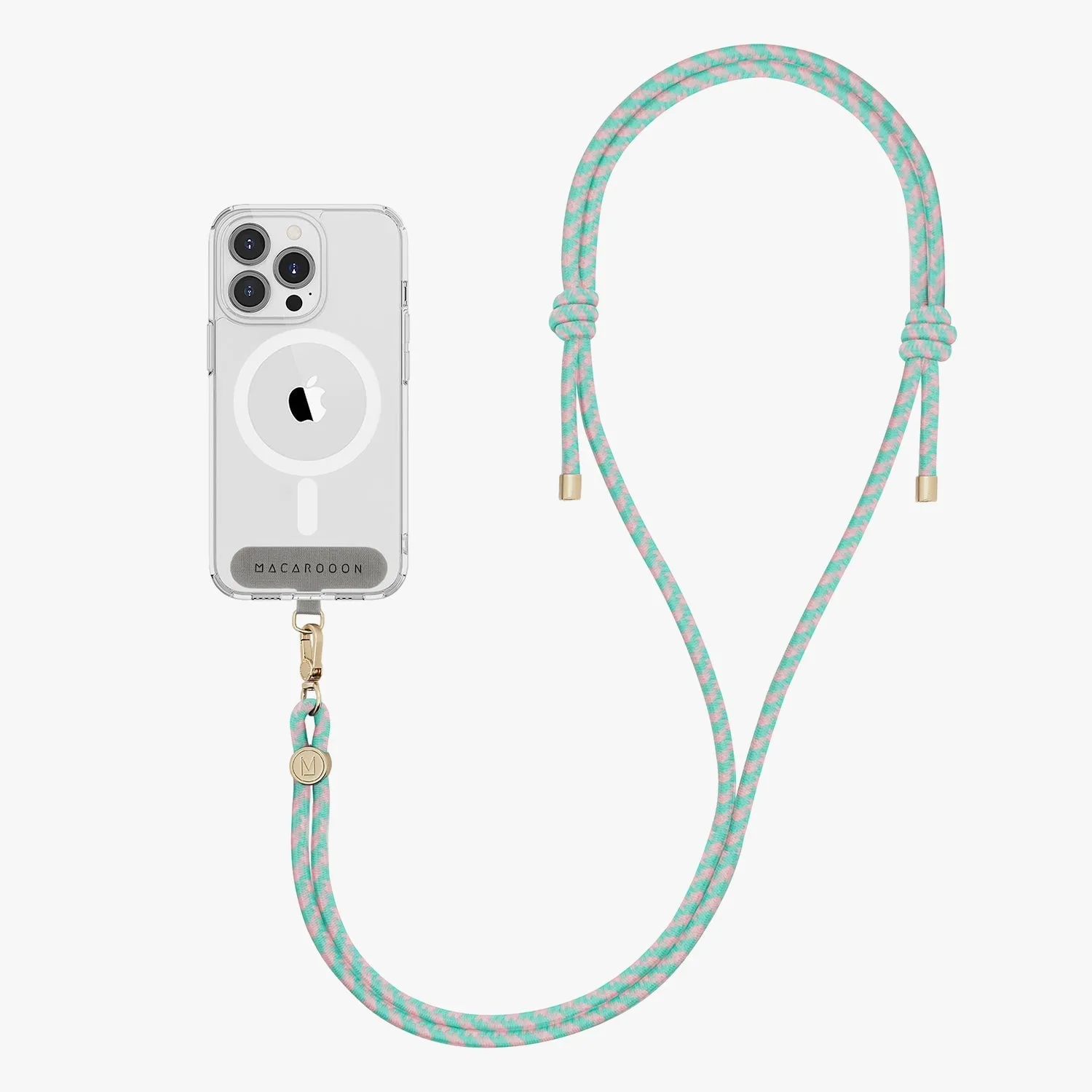 iPhone 12 Pro Max Clear Case with Crossbody Rope Strap