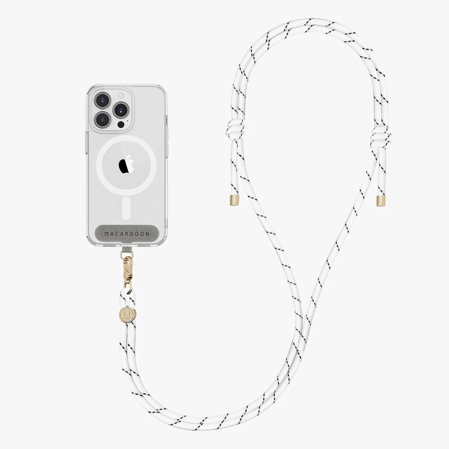 iPhone 12 Pro Max Clear Case with Crossbody Rope Strap