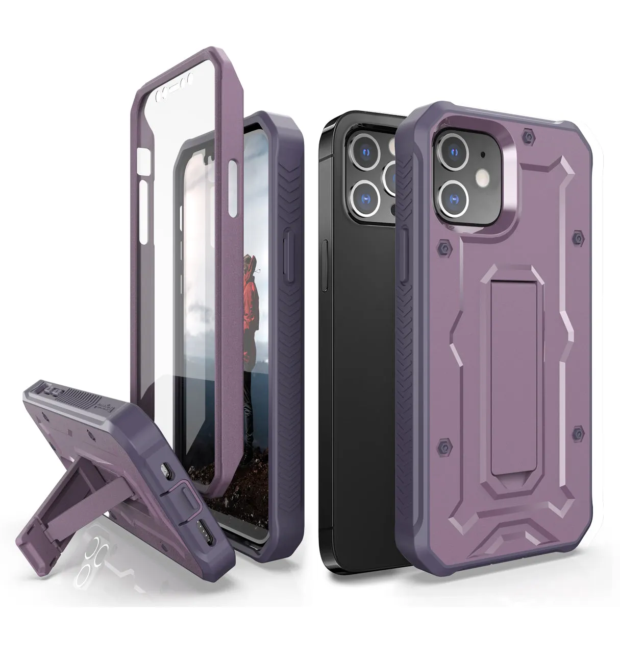 iPhone 12 Rugged Case - Military Grade - 21 Feet Drop Proof