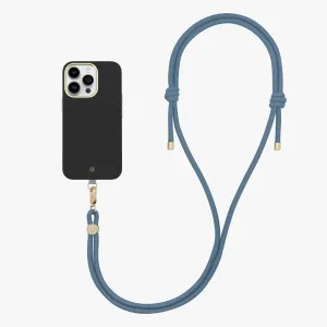 iPhone 12/12 Pro Leather MagSafe Case with Crossbody Rope Strap