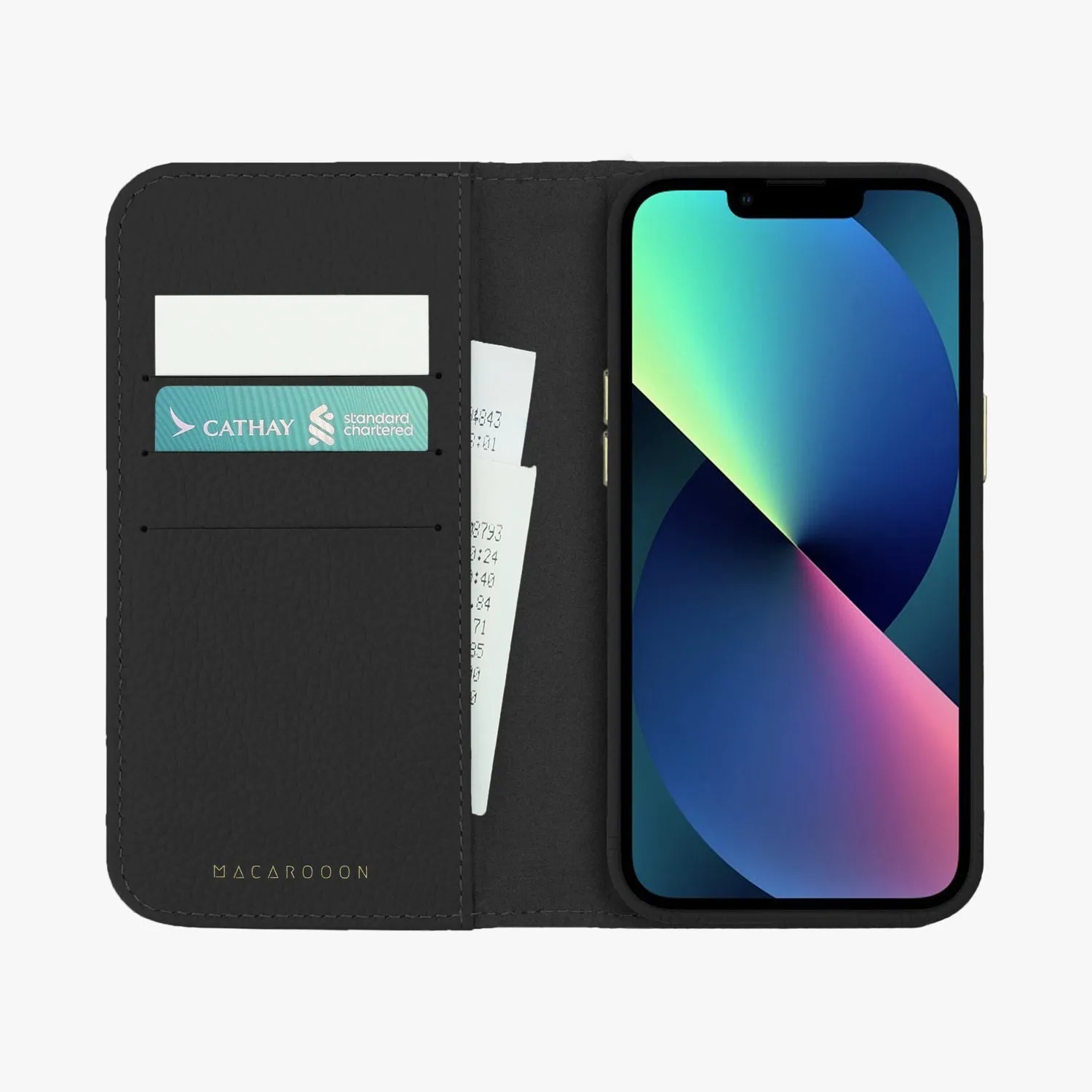 iPhone 12/12 Pro MagSafe Leather Flip Cover with Leather Case