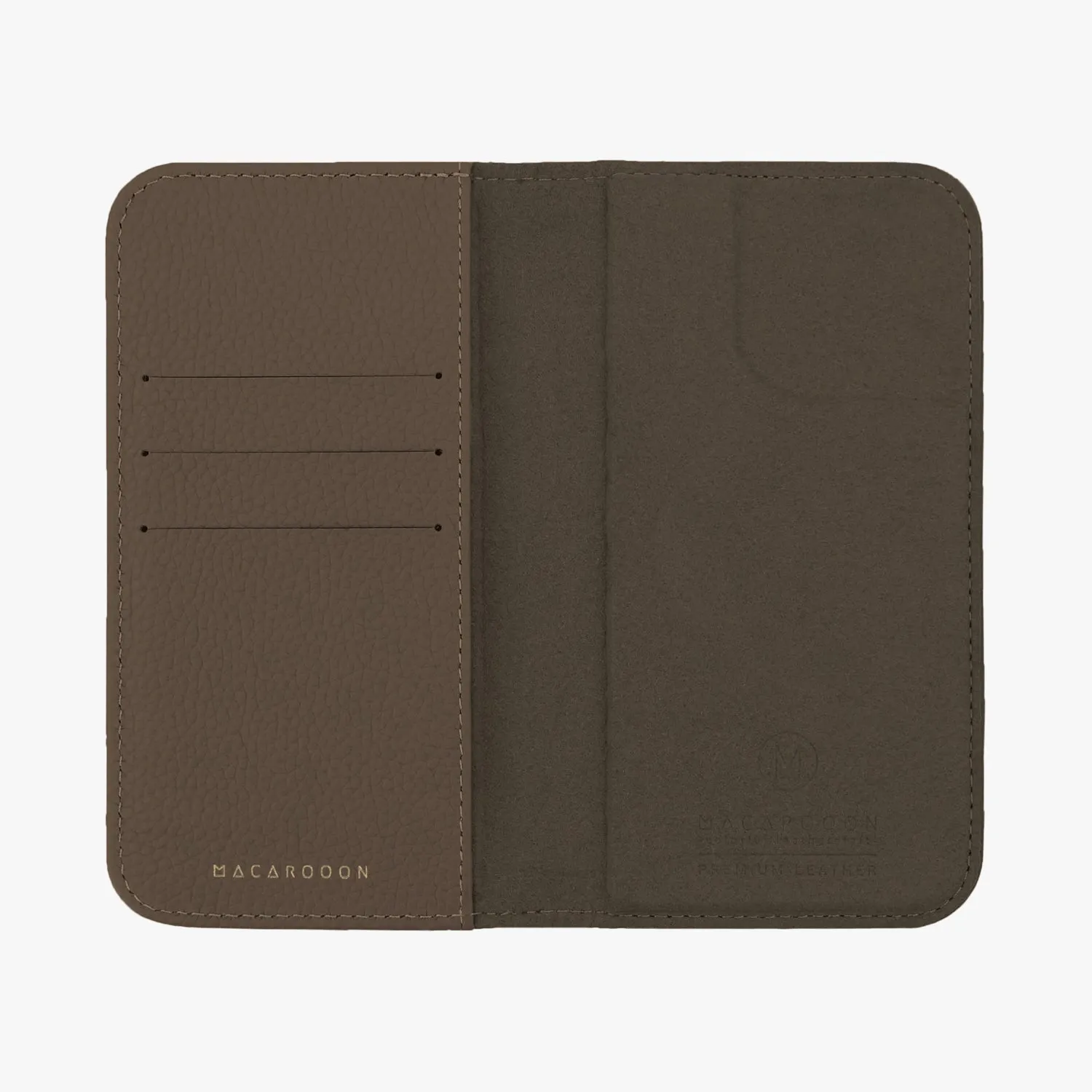 iPhone 12/12 Pro MagSafe Leather Flip Cover with Leather Case