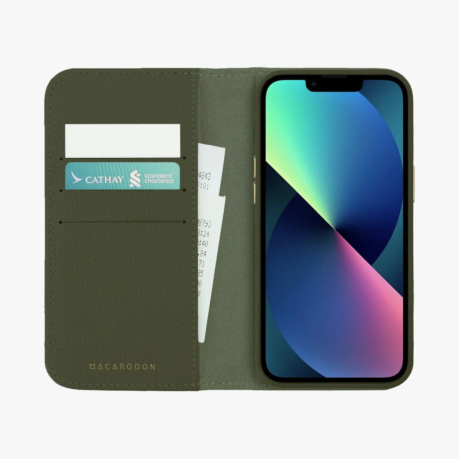 iPhone 12/12 Pro MagSafe Leather Flip Cover with Leather Case