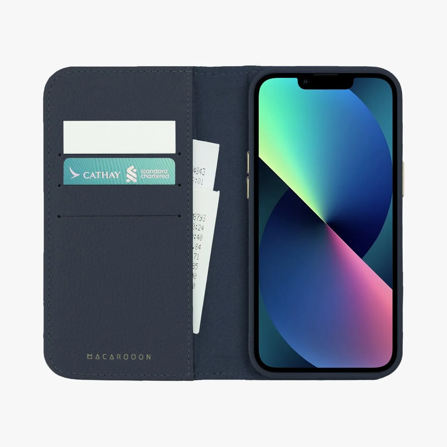 iPhone 12/12 Pro MagSafe Leather Flip Cover with Leather Case