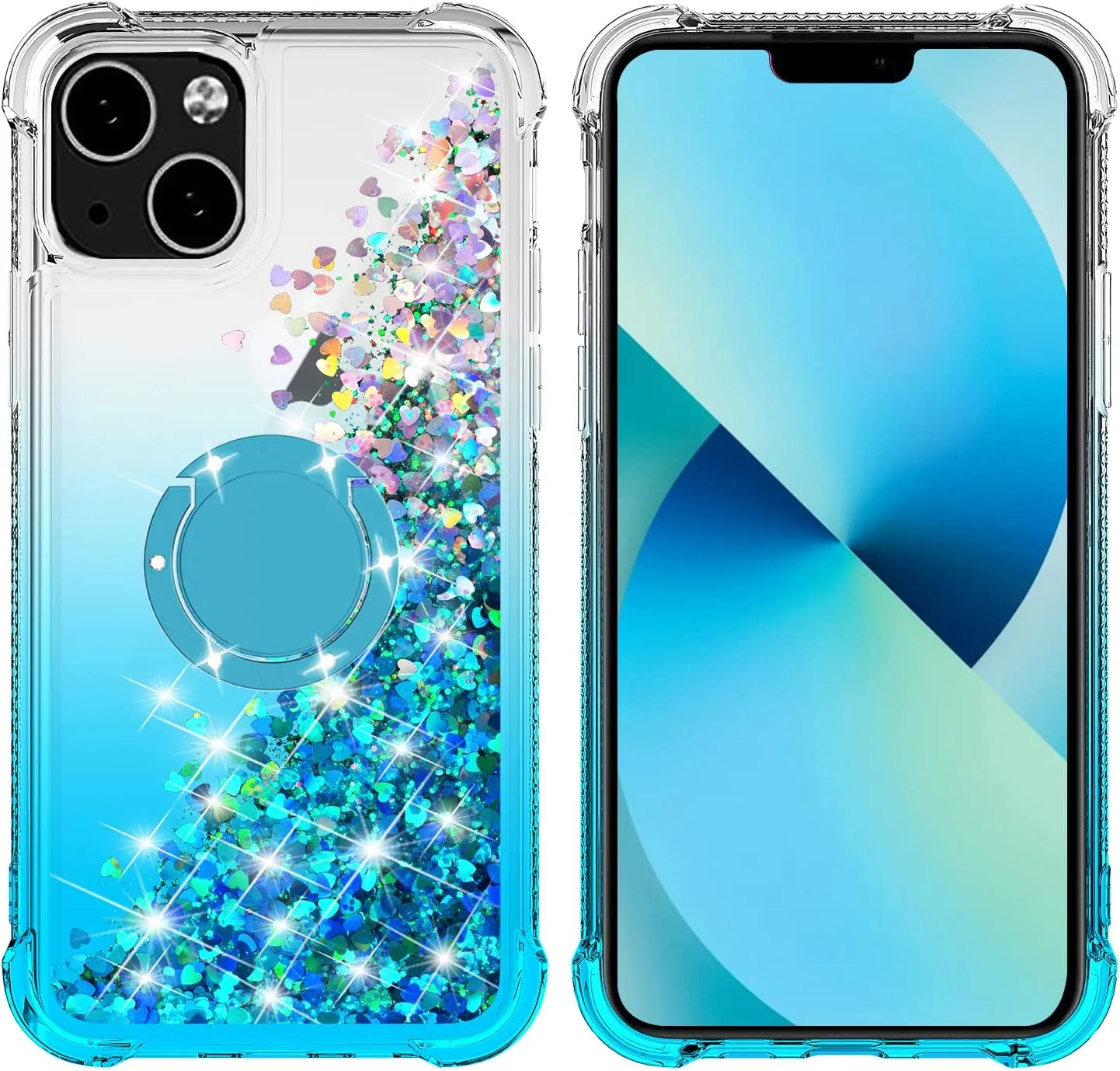 iPhone 13 Bling Moving Liquid Floating Sparkle Case