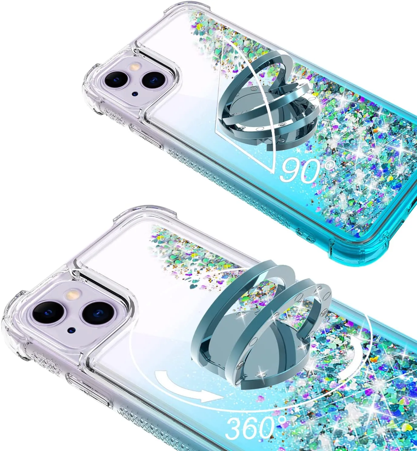 iPhone 13 Bling Moving Liquid Floating Sparkle Case