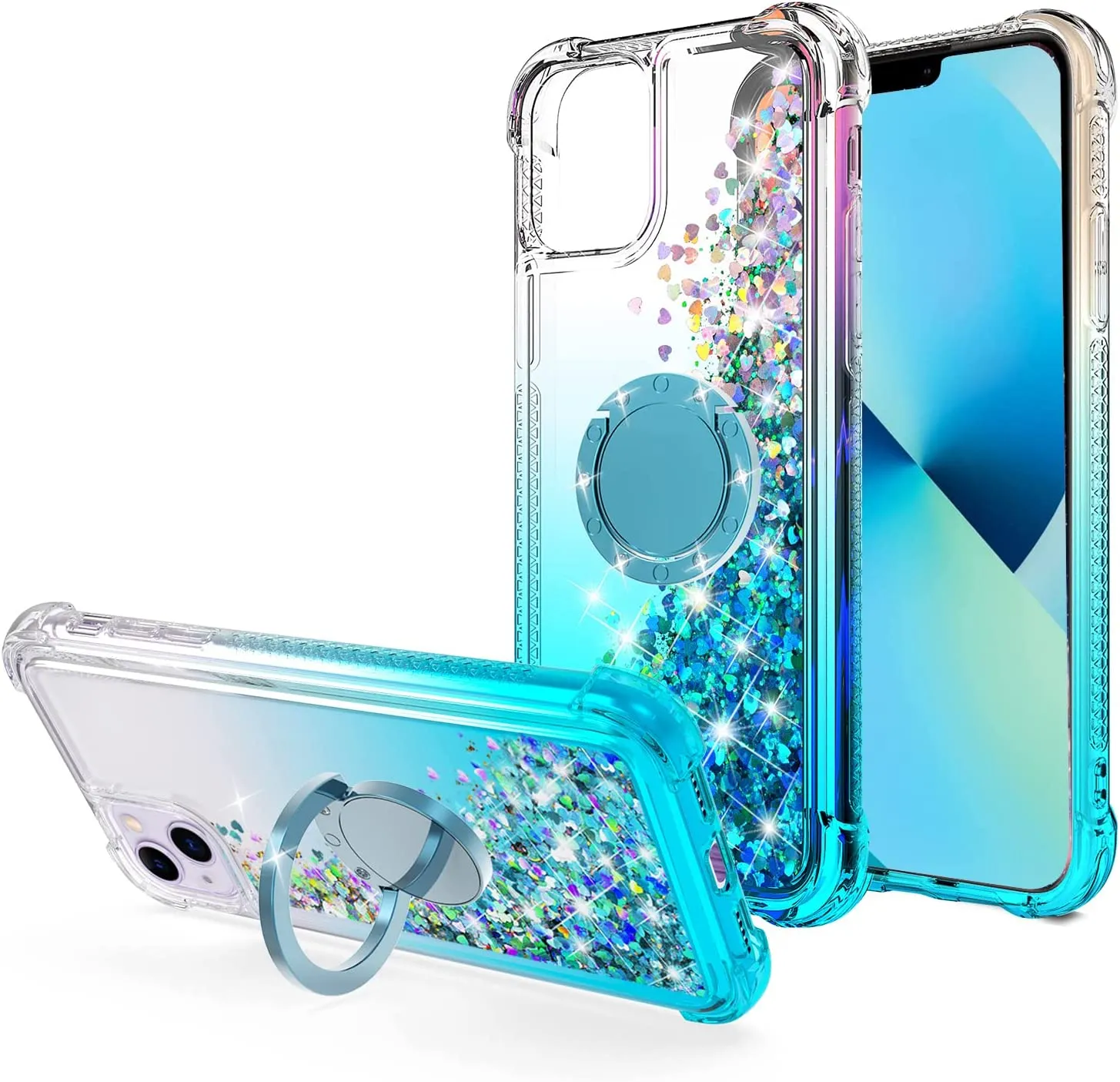 iPhone 13 Bling Moving Liquid Floating Sparkle Case