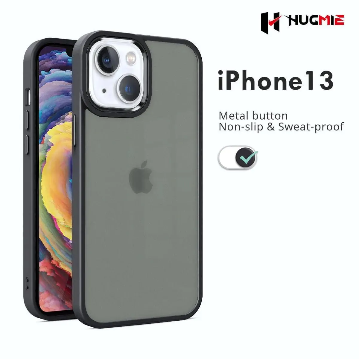 iPhone 13 Matte Case Smart Shield-Black