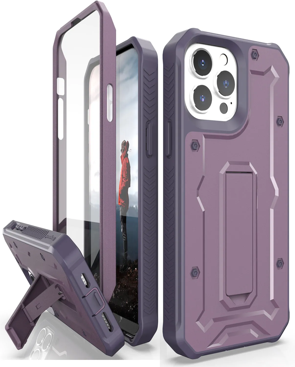 iPhone 13 Pro Max Rugged Case - Military Grade - 21 Feet Drop Proof
