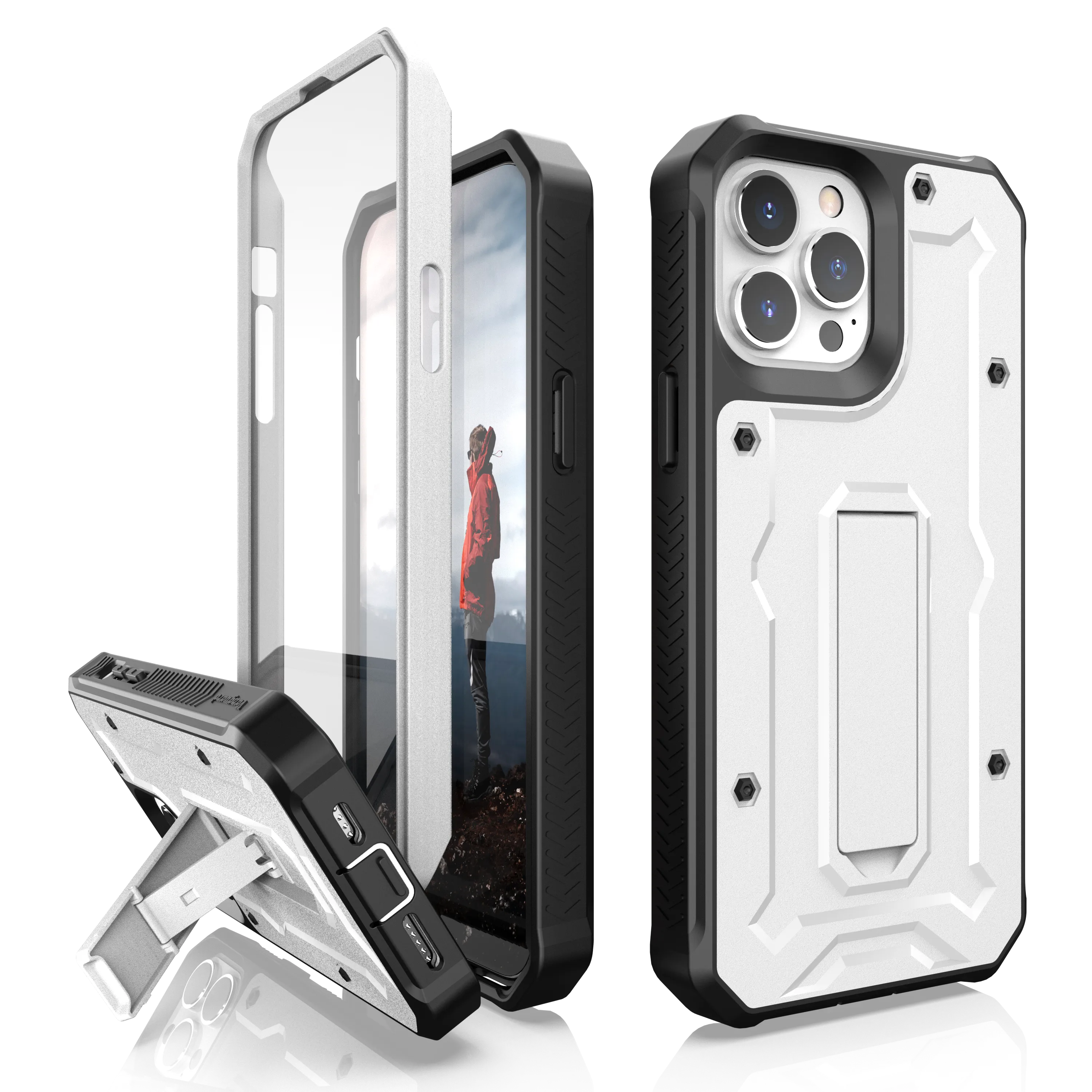 iPhone 13 Pro Max Rugged Case - Military Grade - 21 Feet Drop Proof