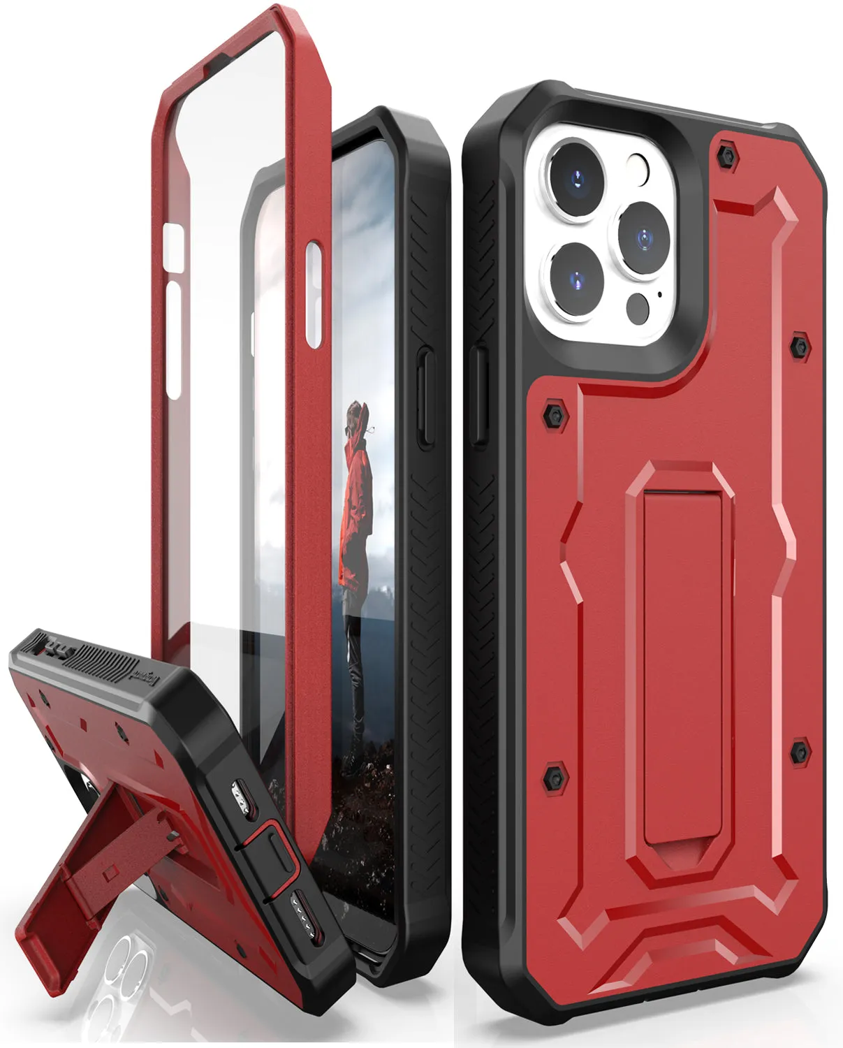 iPhone 13 Pro Max Rugged Case - Military Grade - 21 Feet Drop Proof