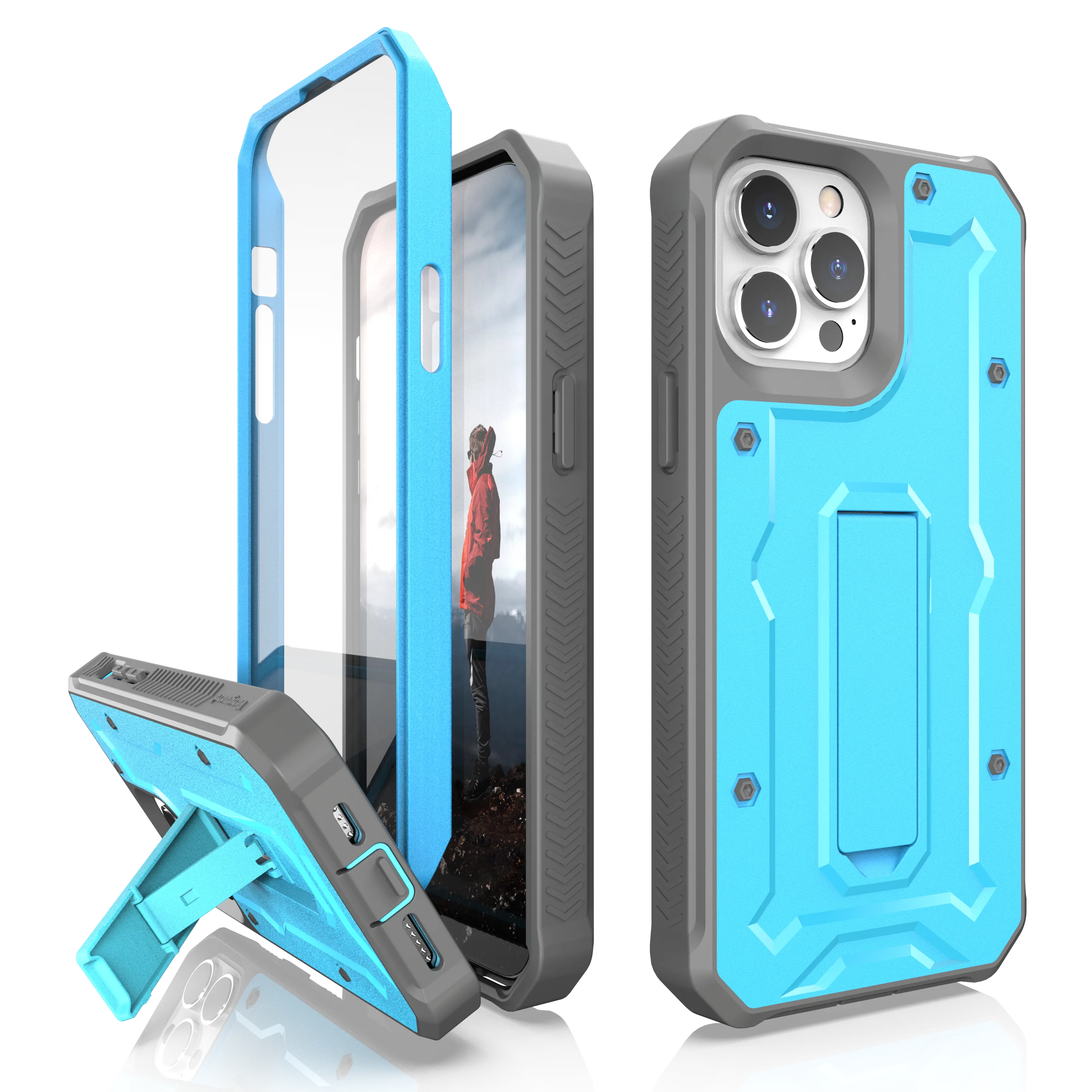 iPhone 13 Pro Max Rugged Case - Military Grade - 21 Feet Drop Proof