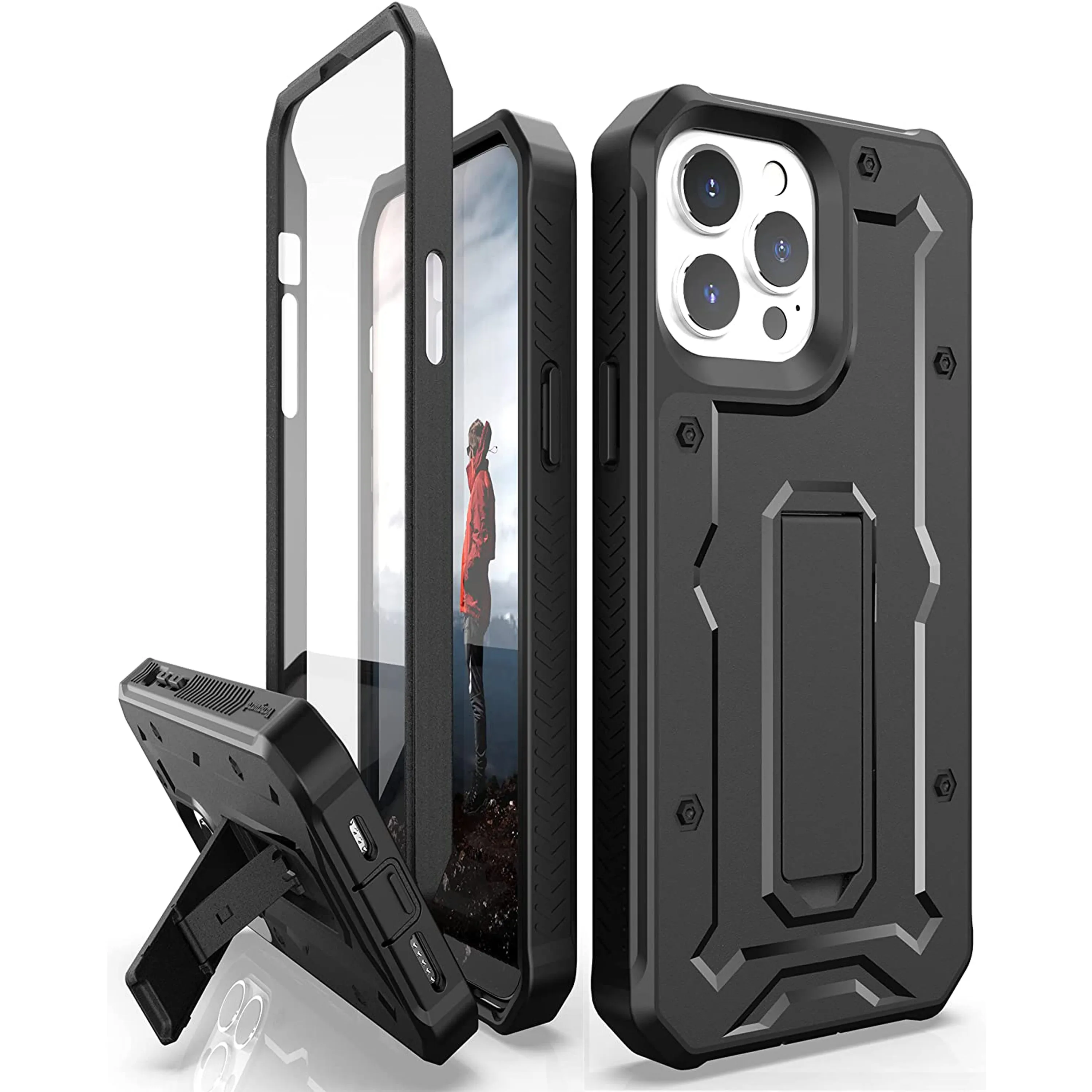 iPhone 13 Pro Max Rugged Case - Military Grade - 21 Feet Drop Proof