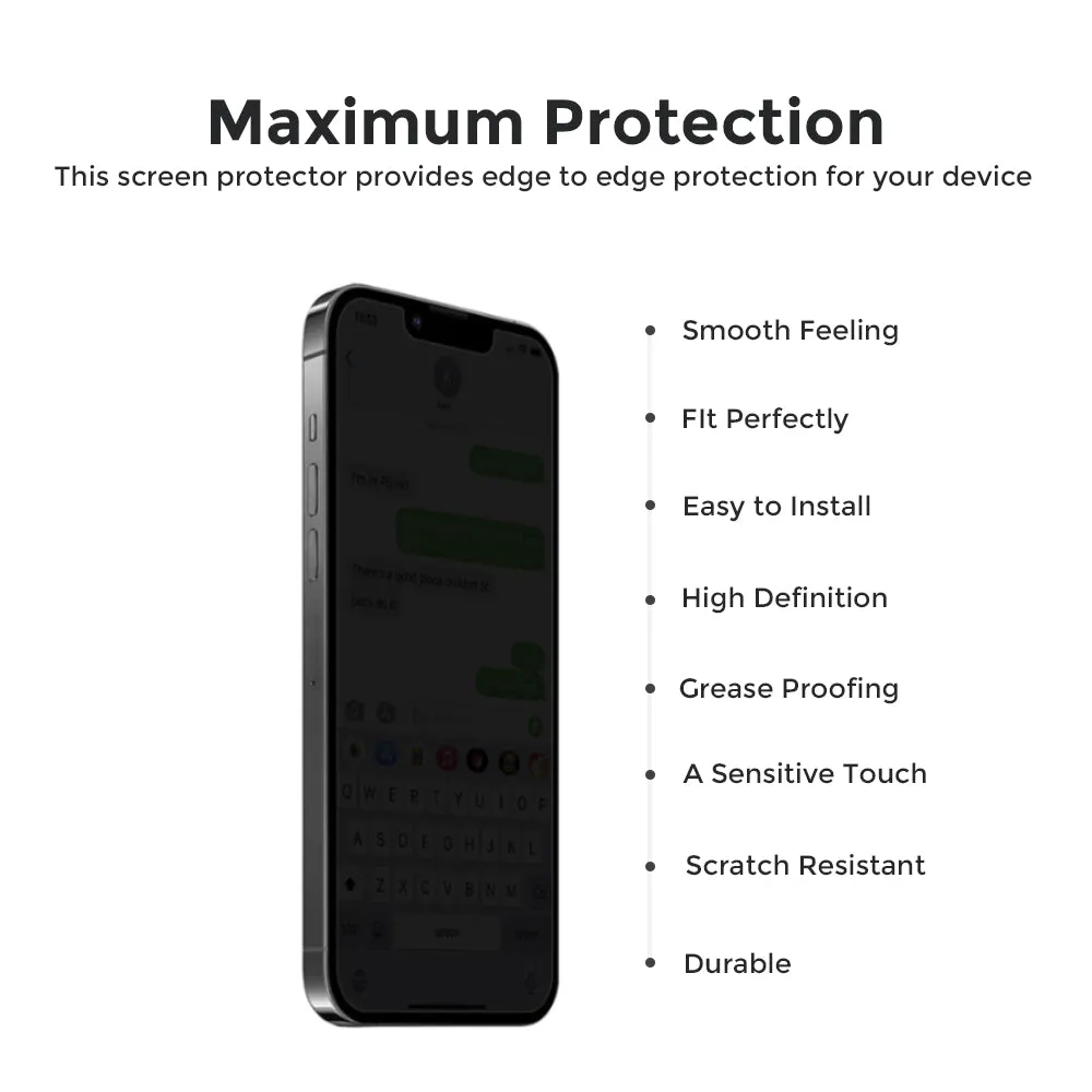 iPhone 13 Pro Max Screen Protectors | Privacy Screen Protector | Pack of 2