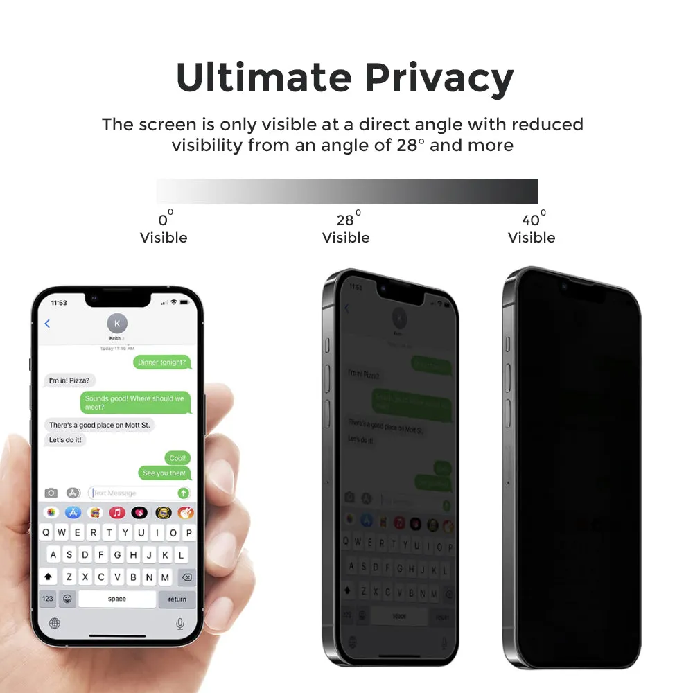 iPhone 13 Pro Max Screen Protectors | Privacy Screen Protector | Pack of 2