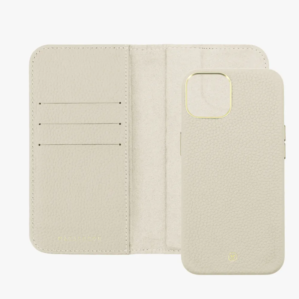 iPhone 14 MagSafe Leather Flip Cover with Leather Case