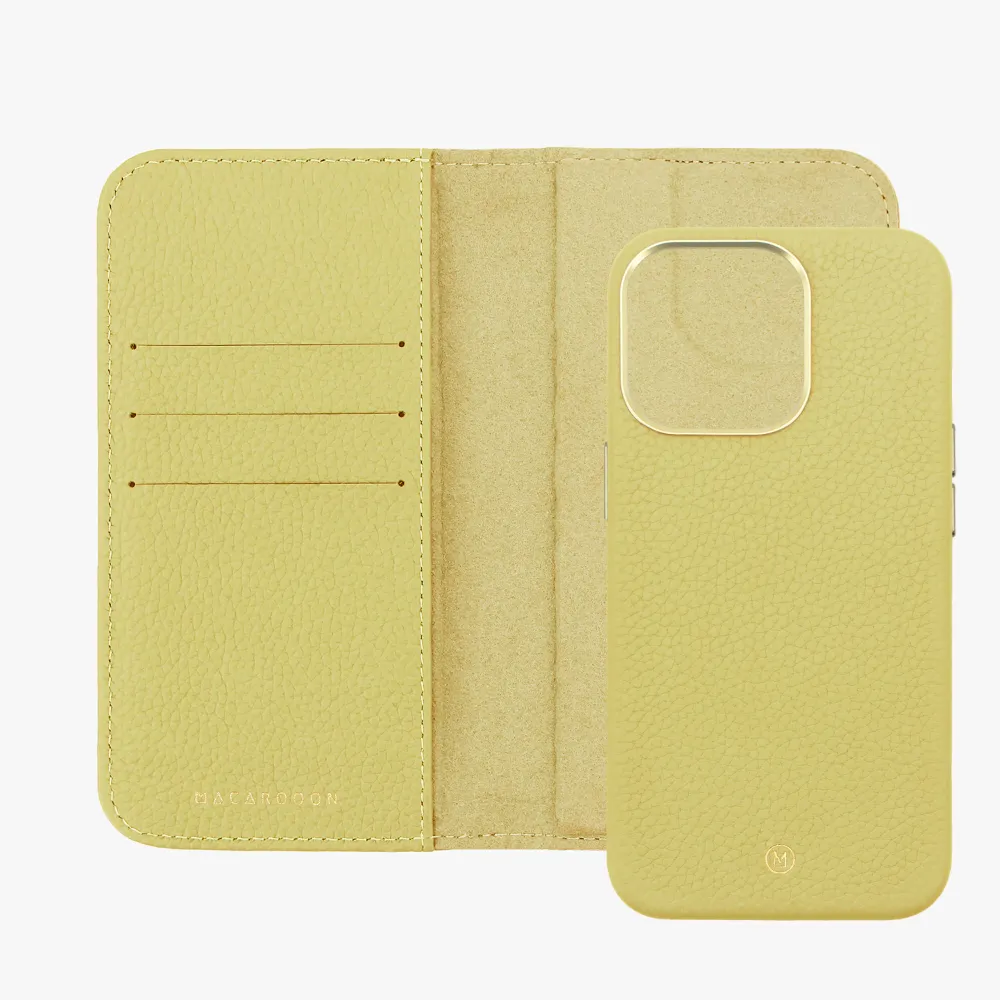 iPhone 14 MagSafe Leather Flip Cover with Leather Case