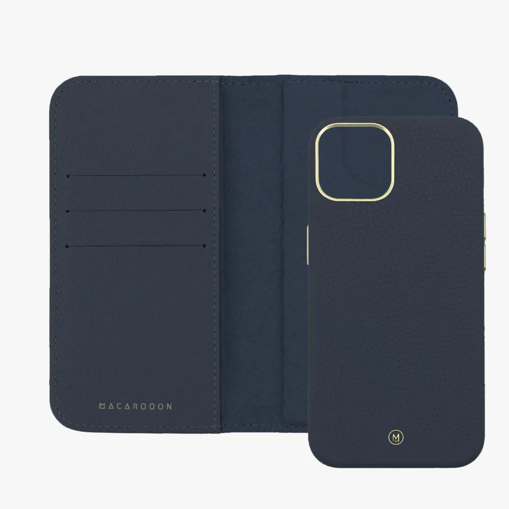 iPhone 14 MagSafe Leather Flip Cover with Leather Case