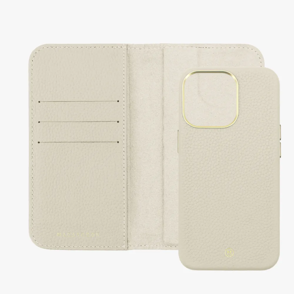 iPhone 14 MagSafe Leather Flip Cover with Leather Case