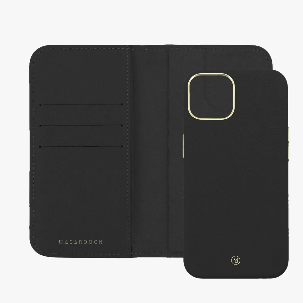 iPhone 14 MagSafe Leather Flip Cover with Leather Case