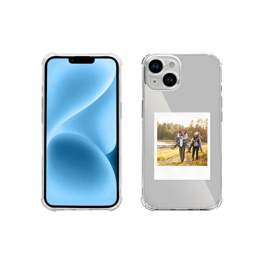 iPhone 14 Plus Transparent Cover with Photo Personalized TPU Flexible Cover
