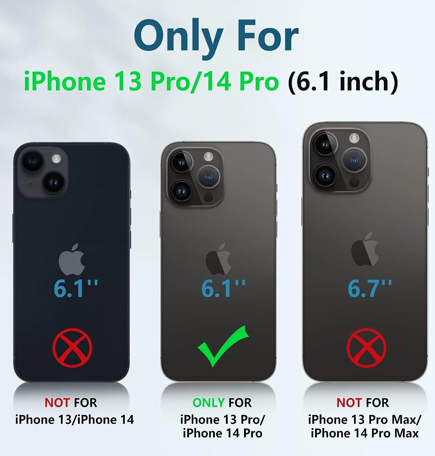 iPhone 14 Pro 13 Pro Case with Built-in Screen Protector and Kickstand