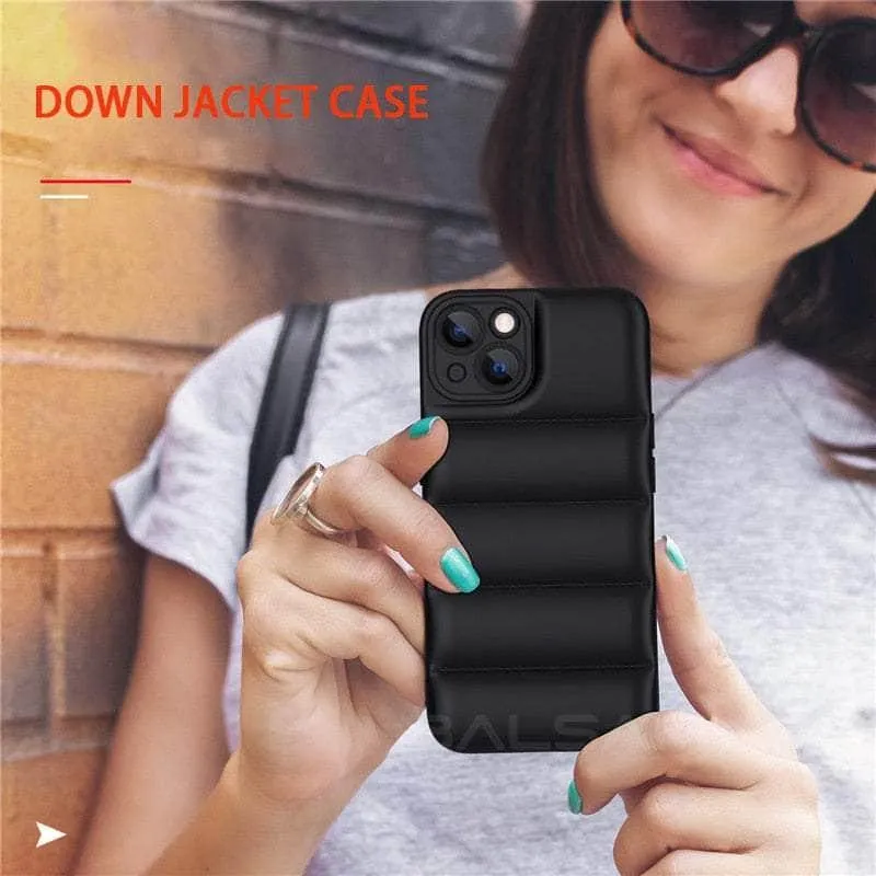 iPhone 14 Pro Down Jacket Puffer Soft Silicon Case