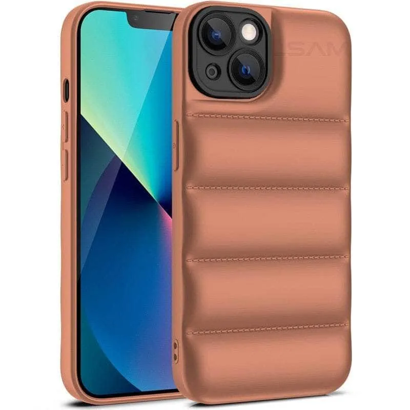 iPhone 14 Pro Down Jacket Puffer Soft Silicon Case