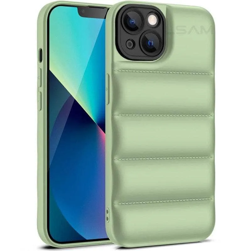 iPhone 14 Pro Down Jacket Puffer Soft Silicon Case
