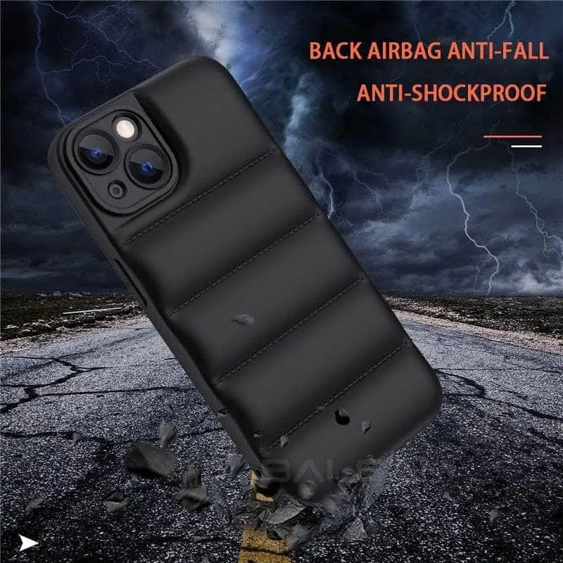 iPhone 14 Pro Down Jacket Puffer Soft Silicon Case