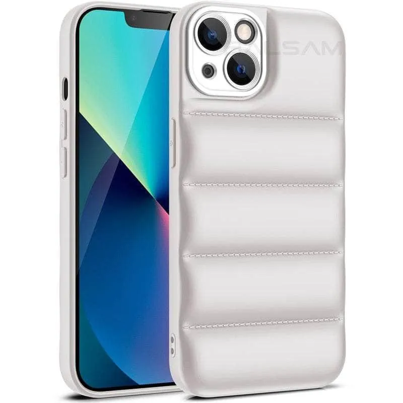 iPhone 14 Pro Down Jacket Puffer Soft Silicon Case