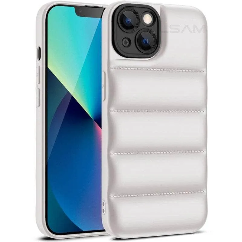iPhone 14 Pro Down Jacket Puffer Soft Silicon Case